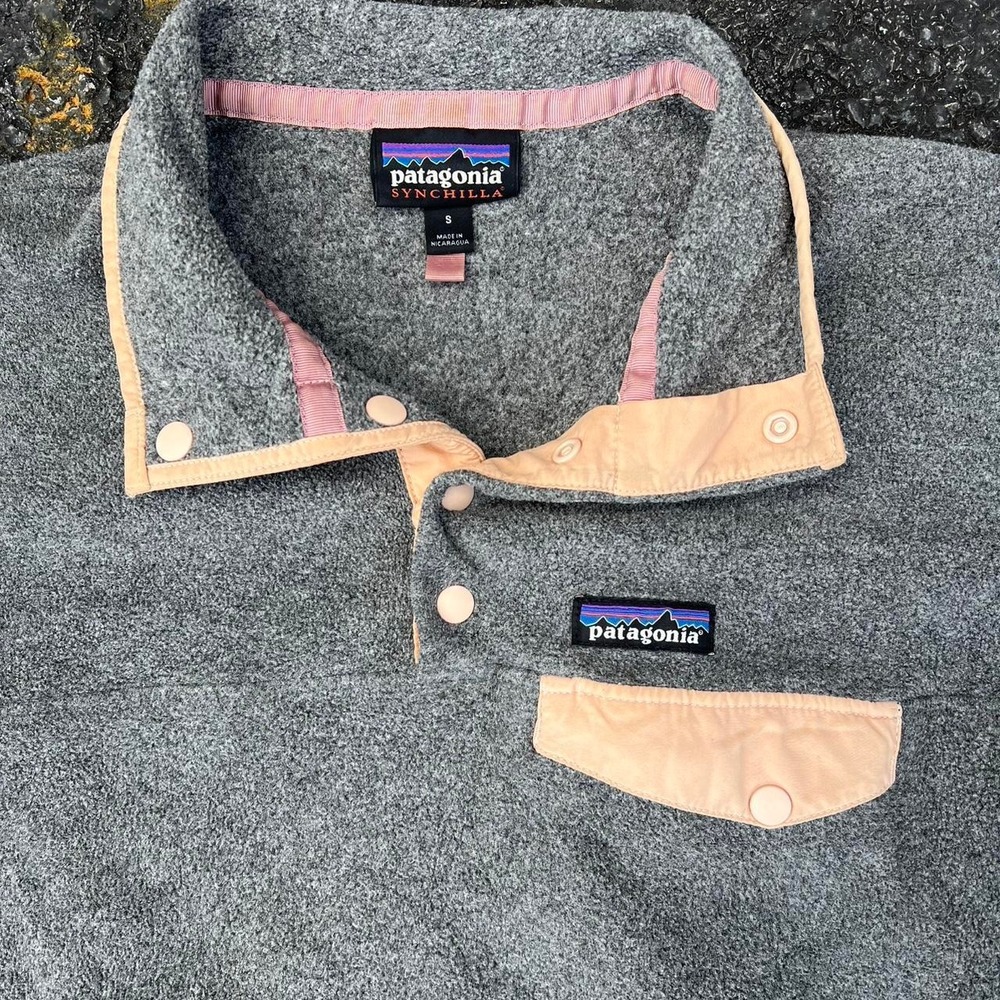 Patagonia Synchilla Snap T Re-Tool Polartec Fleece size S - Picture 2 of 3